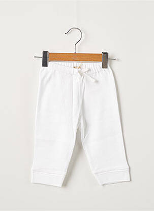 Legging stretch blanc OVALE garcon