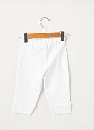 Pantalon droit fermeture liens à nouer blanc OVALE garcon