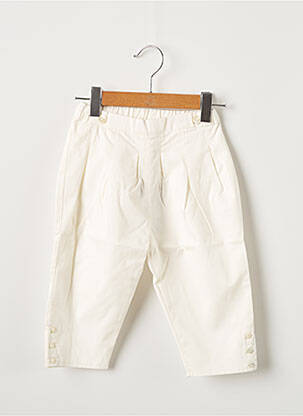 Pantalon droit resserrée sur le bas beige OVALE garcon