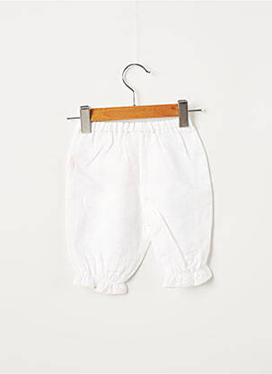 Pantalon droit resserrée sur le bas taille élastique beige OVALE garçon