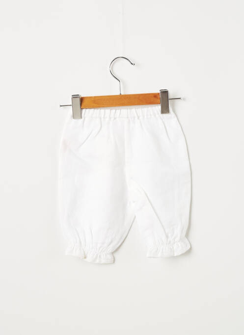 Pantalon droit resserrée sur le bas taille élastique beige OVALE garcon
