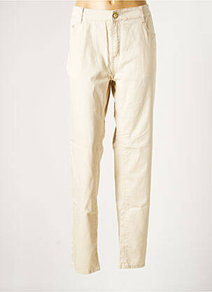 Pantalon slim beige BIG SPADE pour femme