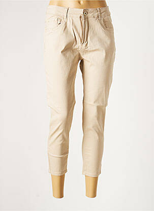 Pantalon slim beige X-MAX pour femme