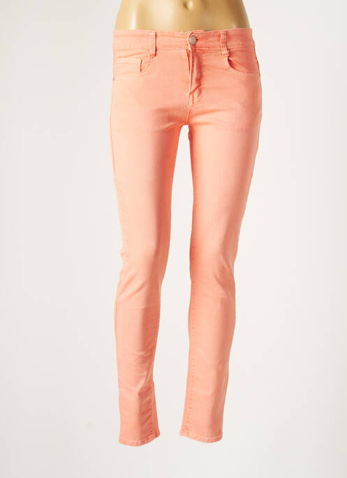 Pantalon slim orange BS JEANS pour femme