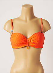 Haut de maillot de bain orange CHERRY BLOOM pour femme seconde vue