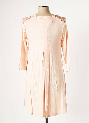 Robe courte manches 3/4 manches 3/4 rose MYRINE & ME femme