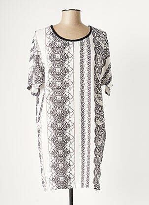 Tunique manches courtes tissage crêpe noir B.YOUNG femme