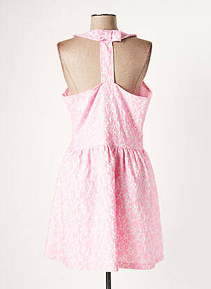 Robe mi-longue sans manche sans manche rose MISSING JOHNNY femme