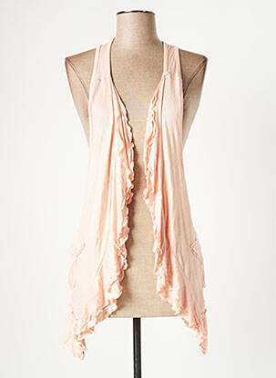 Gilet sans manche poches rose LOLA ESPELETA femme