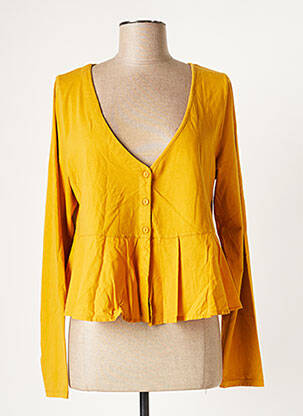 Veste casual coupe cintrée jaune MES SOEURS ET MOI femme