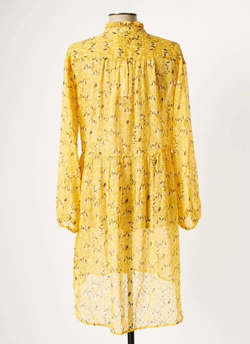 Robe mi-longue jaune CREAM pour femme