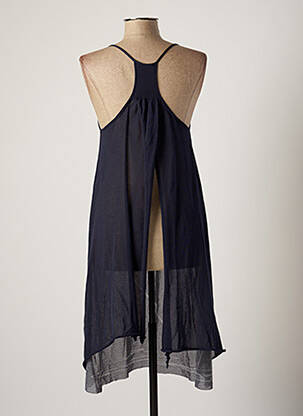 Tunique manches longues col rond bleu CREA CONCEPT femme