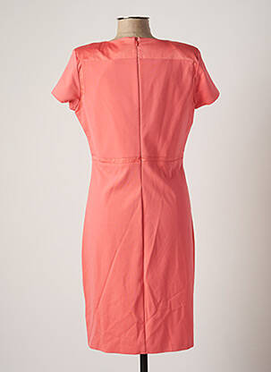 Robe mi-longue manches courtes manches courtes rose BANDOLERA femme