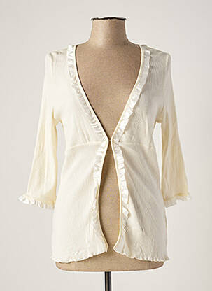 Gilet manches longues manches 3/4 gris MAIS IL EST OU LE SOLEIL femme