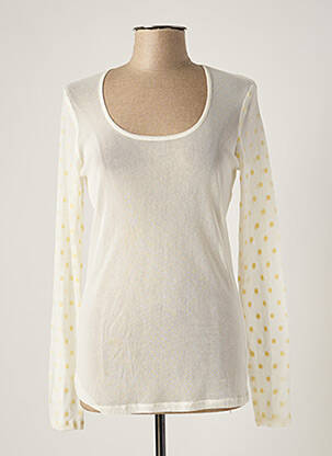 Top stretch manches longues beige MYRINE & ME femme