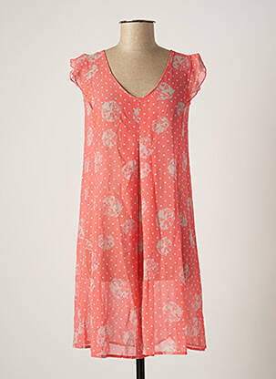 Robe courte manches courtes manches courtes rose MYRINE ANTWERP femme
