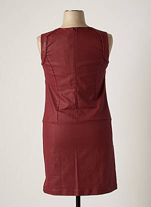 Robe mi-longue sans manche sans manche rouge ONE STEP femme