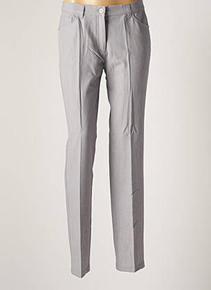 Pantalon slim stretch taille normale gris DIANA GALLESI femme