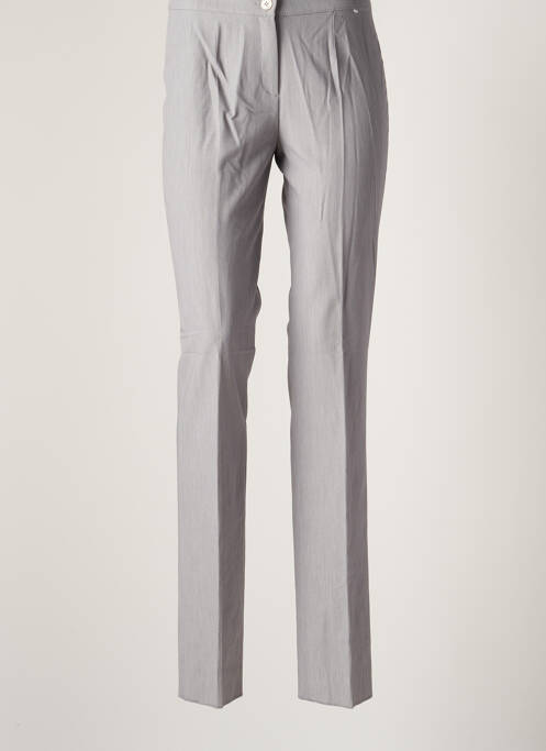 Pantalon droit stretch taille normale gris DIANA GALLESI femme