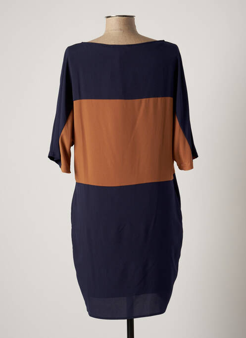 Robe mi-longue bleu POUSSIERE D'ETOLE pour femme