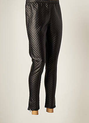 Pantalon slim taille élastique taille normale noir PARIS femme