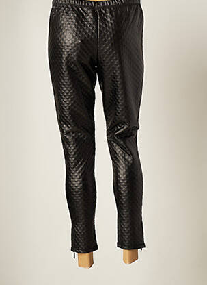Pantalon slim taille élastique taille normale noir PARIS femme