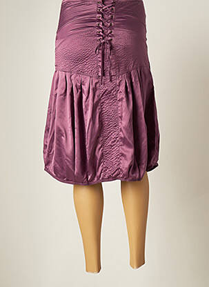 Jupe courte violet MAIS IL EST OU LE SOLEIL femme