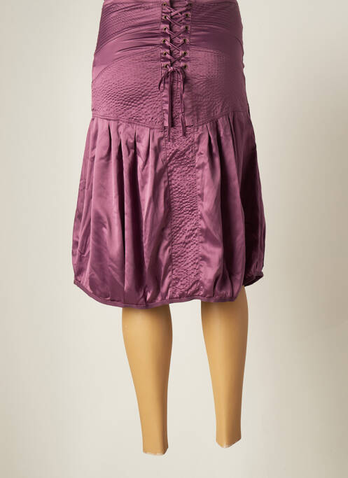 Jupe courte violet MAIS IL EST OU LE SOLEIL pour femme