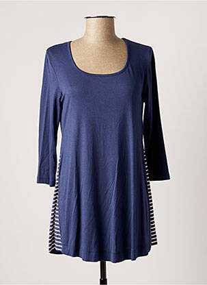 Tunique manches longues col rond bleu MYRINE ANTWERP femme
