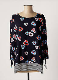 Blouse imprimé fleurs manches 3/4 bleu GERRY WEBER femme
