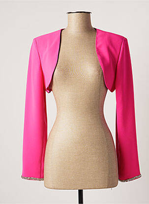 Boléro manches longues rose SONIA K femme