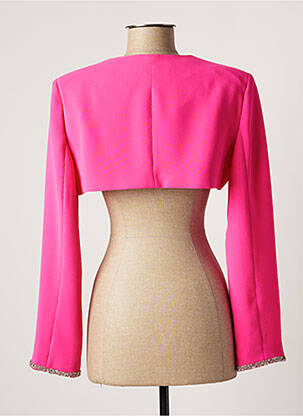 Boléro manches longues rose SONIA K femme