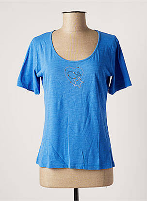 T-shirt bleu LE PHARE DE LA BALEINE pour femme
