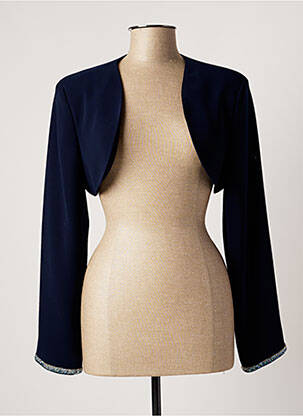 Veste casual coupe cintrée bleu SONIA K femme