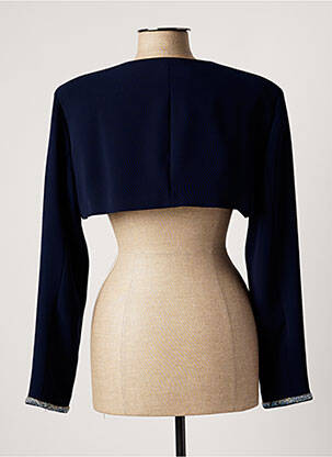 Veste casual coupe cintrée bleu SONIA K femme