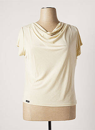 T-shirt beige ANNE KELLY pour femme