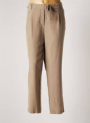 Pantalon droit tissage popeline taille normale beige GERRY WEBER femme