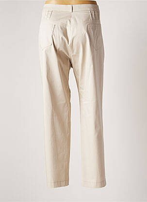 Pantalon droit stretch taille normale beige ANNE KELLY femme