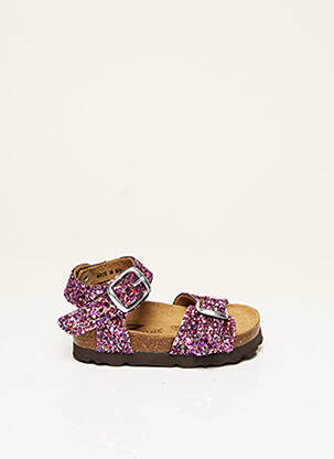 Sandales/Nu pieds violet REQINS pour fille