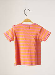 T-shirt orange ELLE EST OU LA MER pour fille seconde vue