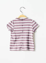 T-shirt violet ELLE EST OU LA MER pour fille seconde vue