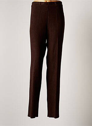 Pantalon droit marron CHRISTIAN MARRY femme