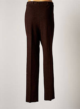 Pantalon droit marron CHRISTIAN MARRY femme