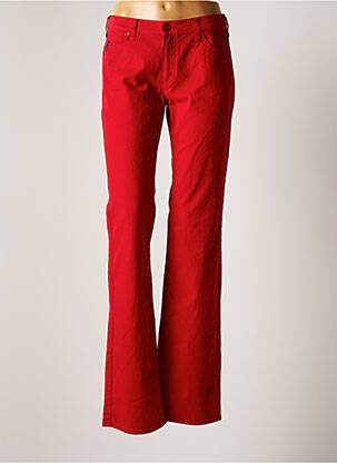 Pantalon droit rouge ARMANI femme