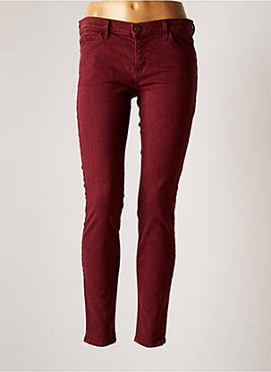 Pantalon slim rouge CURRENTE/ELLIOTT femme