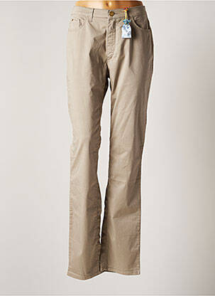 Pantalon droit beige TRUSSARDI JEANS femme