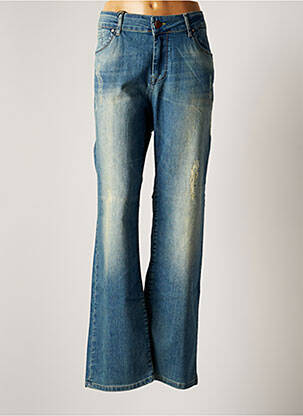 Jeans coupe large bleu MAT. pour femme