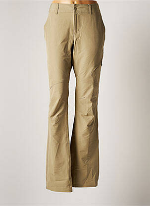Pantalon droit beige COLUMBIA pour femme