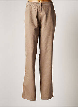 Pantalon droit beige GRIFFON pour femme