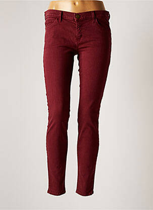 Pantalon slim rouge CURRENTE/ELLIOTT pour femme